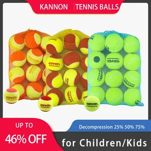 Pelotas de Tenis de Transición para Niños <span class=keywords><strong>KANNON</strong></span>, Color Naranja, Rojo y Verde, con Bolsa de Malla, Paquete de 12, Hechas en China - Product Image 4