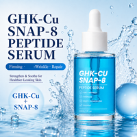 Sérum Visage Cosmétique Anti-Âge et Anti-Rides 30ml GHK-Cu Snap-8, Réparateur à Base de Peptides de Cuivre Bleu