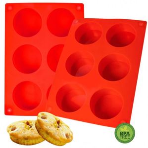 6-Cavity <b>Silicone</b> Cake Mold Food Grade Nonstick French Dessert Candy Mousse Muffin <b>Baking</b> Mold for DIY <b>Baking</b> - Product Image 5