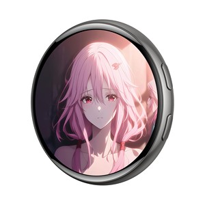 HyperCrafts - Insignia Electrónica Inteligente con Pantalla Táctil de Plástico, Pantalla IPS, Pin Recargable, Cámara, Video, Fotos, Decoraciones de <span class=keywords><strong>Anime</strong></span> - Product Image 1