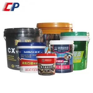 Design Beautiful High-grade Custom Picture Printed Empty Paint Buckets With Handles And Lids