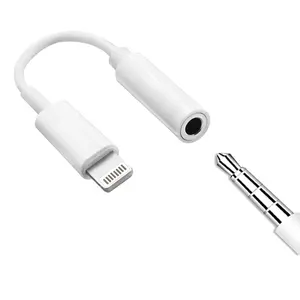 2 in 1 8 Pin to 3.5 mm Headphone Earphone Aux Splitter Adapter for iPhone X/8/8 Plus/7/7 Plus