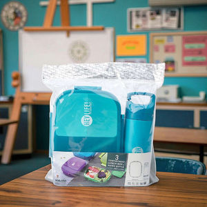 Lonchera Rectangular de Doble Capa con Diseño de Dibujos Animados y Botella de Agua Infantil - Product Image 5