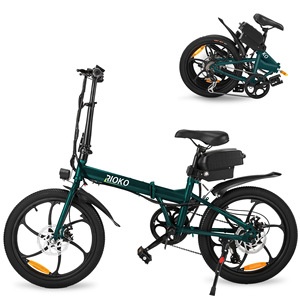 Folding <b>Electric</b> Bike 20 Inch with Brushless Rear <b>Hub</b> Motor Lithium Battery Disc Brakes Rear Basket Commuter Bicycle - Product Image 6