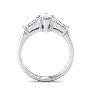 Anillo de Oro Blanco Sólido de 18K con Banda Trenzada Entrelazada, Anillo de Aniversario de Bodas con Diamantes Cultivados en Laboratorio con Engaste Pavé para Mujer - Product Image 2