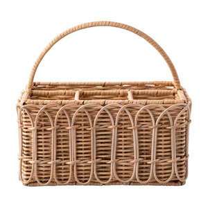 <b>Rattan</b> <b>Storage</b> <b>Basket</b> Rectangle Multifunctional Kitchen Tableware Organizer Neatening <b>Storage</b> - Product Image 5