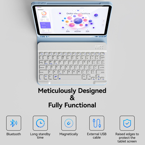 Étui clavier Kenke pour <span class=keywords><strong>ipad</strong></span> <span class=keywords><strong>Pro</strong></span> <span class=keywords><strong>11</strong></span> <span class=keywords><strong>pouces</strong></span> 2020 2021 2022 4ème <span class=keywords><strong>génération</strong></span> housse de tablette avec porte-crayon usine en gros - Product Image 5