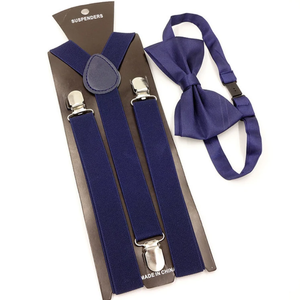 Conjunto de pajarita <span class=keywords><strong>con</strong></span> <span class=keywords><strong>tirantes</strong></span> elásticos en stock al por mayor, pinzas para hombre en forma de W, <span class=keywords><strong>tirantes</strong></span> traseros, pañuelo, pajarita, <span class=keywords><strong>traje</strong></span> de negocios - Product Image 3