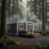 Villa en Forêt de Pin Cachée, Maison Conteneur Pliable et Extensible 20ft 40ft pour Hôtel Écologique et Bureaux ZHONGHUAN LIVING
