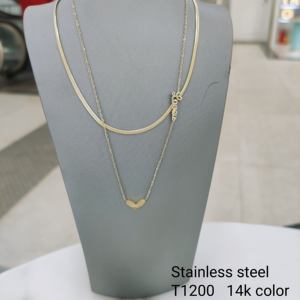 Kalung-00673 2021 Xuping Kalung Pria Warna Hitam Senapan, Perhiasan Baja Tahan Karat Desain Sederhana - Product Image 6