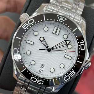 Montre mécanique de haute qualité avec bracelet en acier inoxydable, montre décontractée et professionnelle avec aiguilles, style sportif Omegaes - Product Image 5