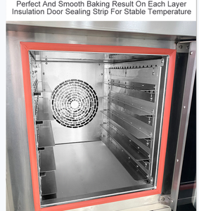 Mostrador eléctrico <span class=keywords><strong>de</strong></span> <span class=keywords><strong>gas</strong></span> comercial barato <span class=keywords><strong>de</strong></span> calidad, Horno <span class=keywords><strong>de</strong></span> convección inoxidable <span class=keywords><strong>de</strong></span> alta eficiencia para hornear 60x40 sartén 10 5 bandejas con vapor - Product Image 5