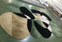 Tapis de salon modernes et élégants, faits à la main en acrylique, doux pour les animaux, coussinés et antidérapants, ensemble de tapis pour la maison