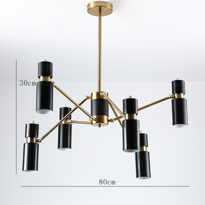 Lámpara de Araña Esférica de Vidrio Posmoderna Nórdica, Lámpara Colgante Creativa con Diseño de Molécula de Frijol Mágico para Salas de Estar, Comedores y Oficinas - Product Image 2