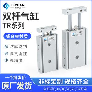 กระบอกลมคู่แบบนิวแมติก Liyuan รุ่น TR6 ขนาด 10 16 20 25 32 x 10 20 30 50 100 200 S ตัวเรือนอะลูมิเนียม แบบลูกสูบมาตรฐาน - Product Image 5