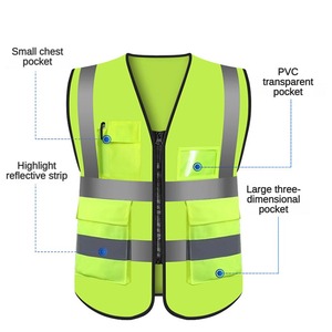 Chaleco DE SEGURIDAD reflectante Ropa de trabajo de alta visibilidad Ropa reflectante Chaleco reflector Ropa luminosa Chaleco de construcción - Product Image 6