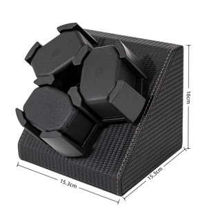 Boîte à <span class=keywords><strong>montre</strong></span> <span class=keywords><strong>automatique</strong></span> mécanique intelligente haut de gamme en cuir à 3 emplacements, <span class=keywords><strong>remontoir</strong></span> passif silencieux - Product Image 2