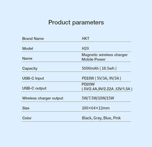 Nova Tecnologia 2026 Carregamento Rápido 10000 Mah 5000 Mah Power Bank Magnético Transparente Sem Fio - Product Image 5