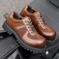 Chaussures de travail Derby grande taille |   Chaussures en cuir britanniques élégantes |   Plateforme polyvalente de style coréen décontracté