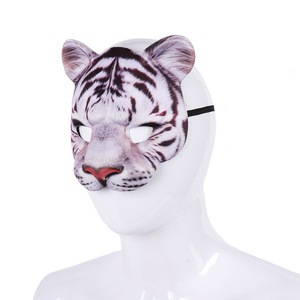 Maschera in EVA per Halloween, Vendita all'Ingrosso, per Balli in Maschera, Carnevale, Feste, Cosplay, Mezza Faccia, Animale Tigre - Product Image 2
