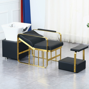 Sillón de Lavacabezas Moderno para Barbería con Lavabo Blanco, Cama de Belleza para Salón, Mueble para Lavado de Cabello - Product Image 5