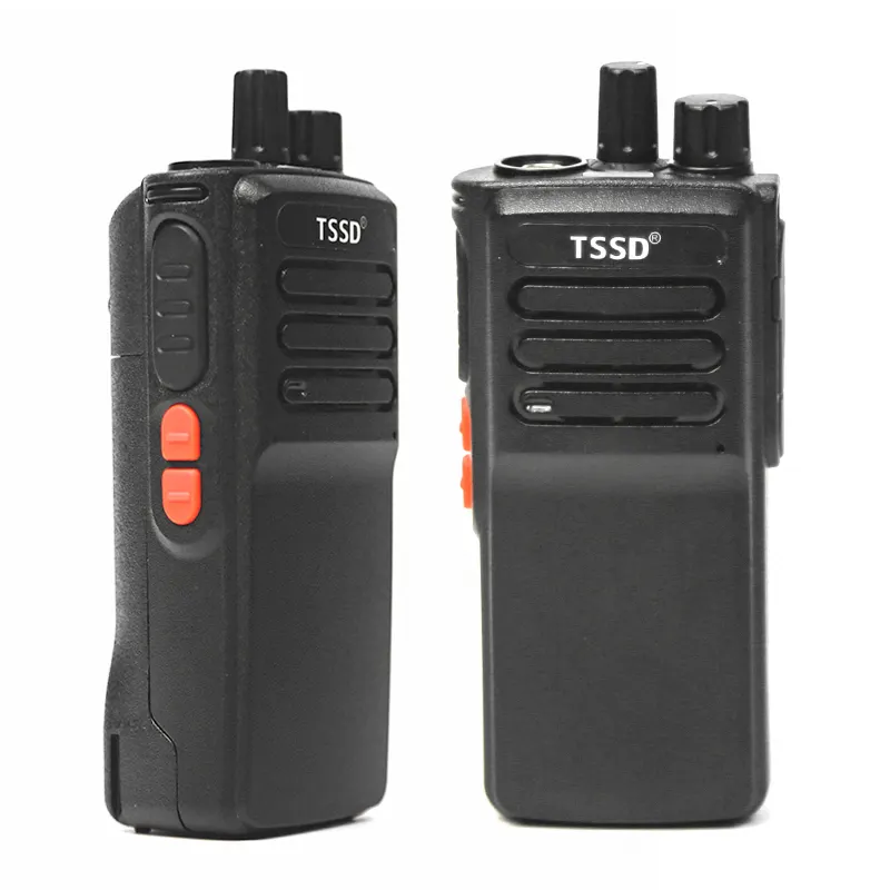 TSSD dp4401 dp4401e 10W FM דו כיווני רדיו מפתח אחד לתדר תוצרת סין מותאם אישית לתכנות מוטוטרבו ווקי טוקי מכשיר קשר