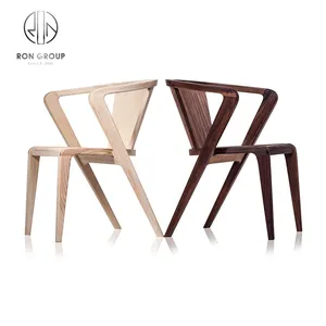 Poltrona para Hotel mobiliário comercial sala de jantar cadeira madeira maciça jantar cadeira tecido assento