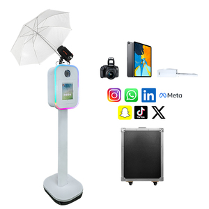 Photomaton iPad DSLR avec flash <span class=keywords><strong>et</strong></span> parapluie, lumière RGB, installation facile, pour événements (Entrepôts USA/CA/UK) - Product Image 6