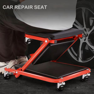 40 "רב-תכליתי מתקפל מכונית תיקון כסא z-סורק נייד 2-in-1 מתגלגל מתקפל מכונית מתקפל & מושב - Product Image 3