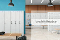 Casier métallique moderne KD à 2 portes en forme de Z, double compartiment, en acier, avec serrure à clé, pour personnel, salle de sport, chambre, école, vestiaire