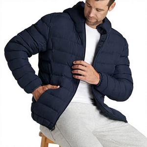 Veste d'hiver matelassée pour homme, de qualité supérieure, à capuche, imperméable, avec col montant, nouveau design, respirante, tendance - Product Image 3