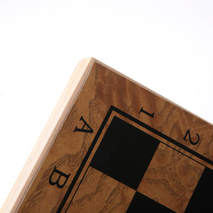 3-in-1 di động gấp du lịch bàn trò chơi thiết lập cờ vua bằng gỗ Cờ backgammon một bàn cờ toàn diện - Product Image 5