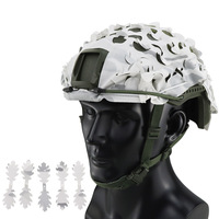 Housse de casque en polyester et coton de haute qualité, housse de casque tactique camouflage, accessoires de protection pour casque d'extérieur