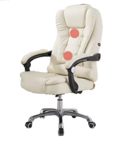 Chaise de bureau de direction ergonomique en cuir PU confortable et luxueuse de style moderne, réglable et pivotante, fabriquée en Chine