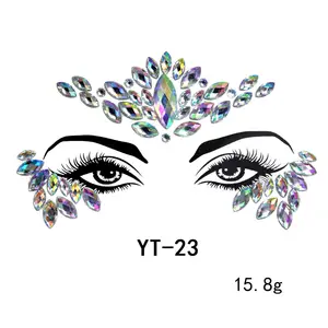 Custom Face Gem Festival Face Jewels Stickers Crystal Fashion Eye Body Facial Tattoo Stickers