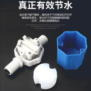 Válvula de Control de Nivel de Agua Hidráulica Totalmente Automática, Válvula de Cierre de Suministro de Agua para Torre de Agua con Controlador de Flotador - Product Image 4