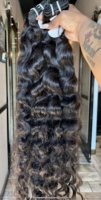 Proveedor de envío directo para cabello rizado 100% cabello humano crudo Paquete de cabello rizado birmano