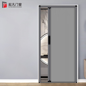 Mampara <span class=keywords><strong>Plegable</strong></span> de Estilo Moderno Personalizable, Tipo Acordeón, con Superficie Acabada en Aluminio para Sala de Estar - Product Image 3