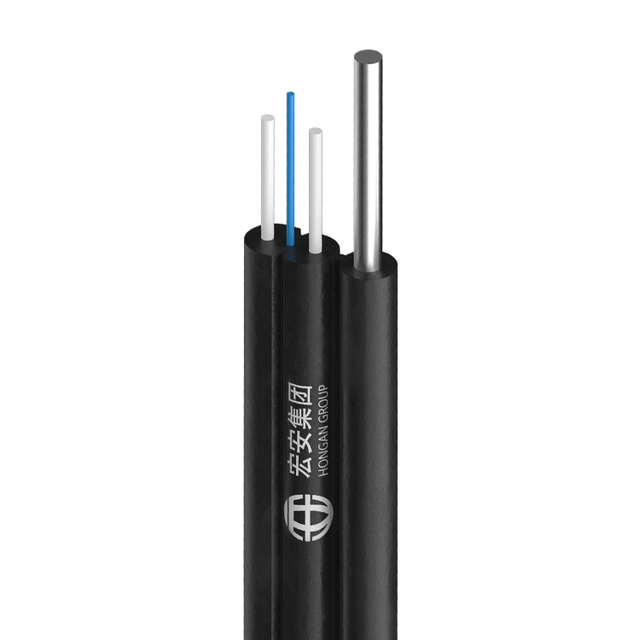 Self-Supporting FTTH Drop Fiber Optic Cable 1 2 4 Core Single Mode Optical Fiber G652D G657A1 G657A2 1km Drum length