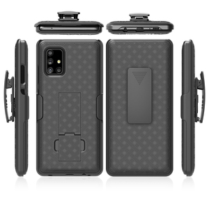 Funda de teléfono con Clip y cinturón <span class=keywords><strong>2</strong></span> en 1, para Samsung Galaxy A32, A52, A71, 5G, carcasa rígida para PC - Product Image 1
