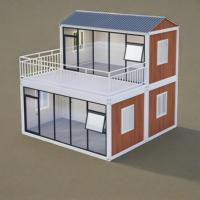 Maisons préfabriquées modulaires portables abordables, maisons préfabriquées en panneaux sandwich prêtes à l'emploi