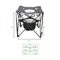 Pique-nique Barbecue en plein air Table de plage pliante Portable avec sac isotherme