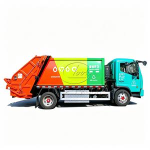 Camion compacteur de déchets électrique Dongfeng de 8 mètres cubes, 4x2, camion d'assainissement municipal pour la gestion des déchets - Product Image 3