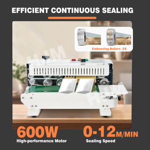 FR-900 Basic Continuous Pouch Bags Band Sealer <strong>Machine</strong> Heat <strong>Sealing</strong> Horizontal Digital Temperature Control <strong>Sealing</strong> <strong>Machine</strong> - Product Image 2