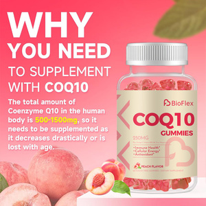 OEM HALAL Sans Sucre 250mg Ubiquinol Coenzyme Q10 Gommeux Santé de la Peau Vitamine B6 & B12 Glycinate de Magnésium avec Oméga 3 - Product Image 4