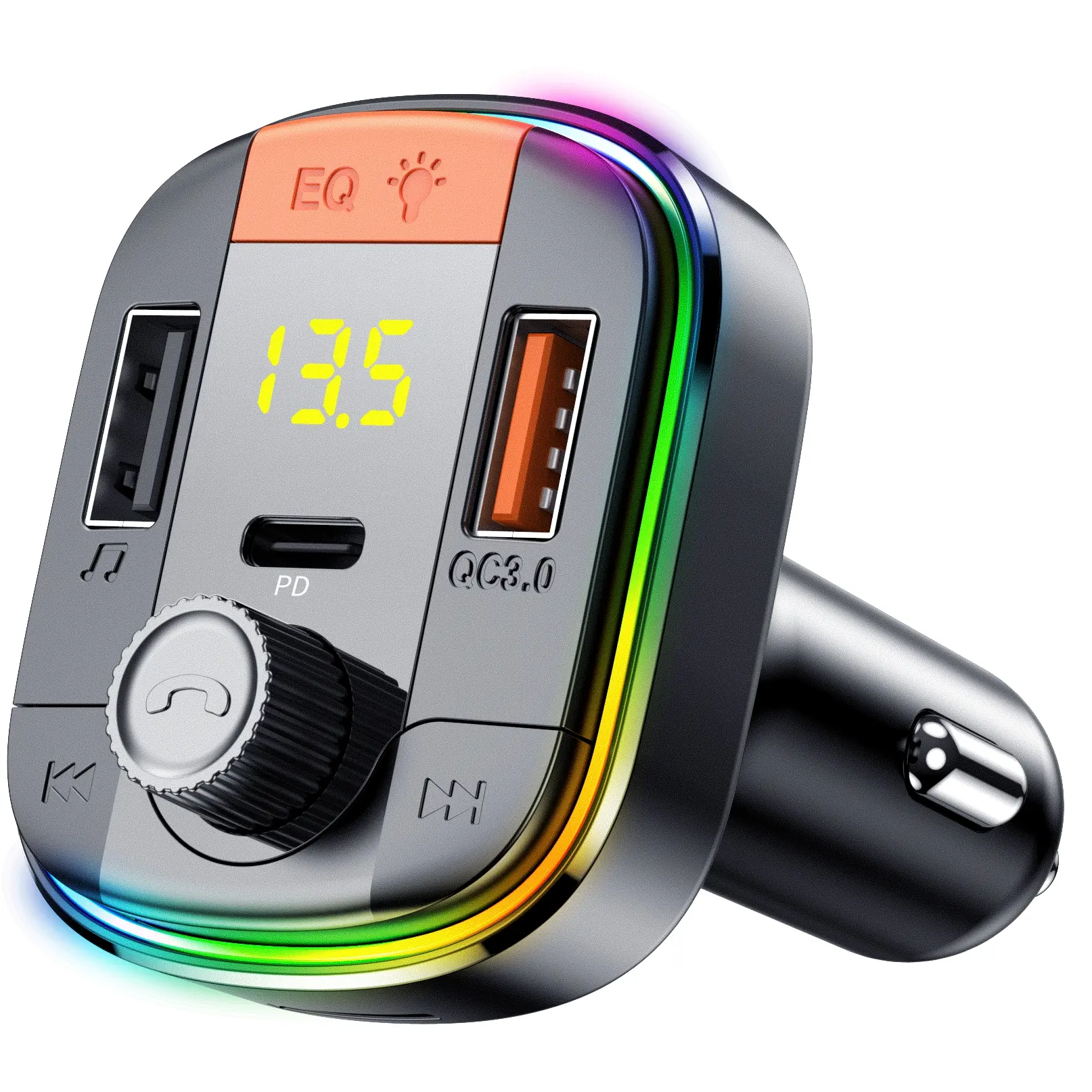 T832 Mới Nhất Bluetooth FM Transmitter Sạc Nhanh QC3.0 Car Charger MP3 Music Player Với Bluetooth Cho Xe Hơi