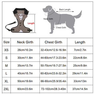 タンポポ犬用ハーネスなしリーシュクリップ付きソフトノーチョークペットベスト簡単なコントロールハンドル付き大型犬用ブラックホワイトチェック - Product Image 2