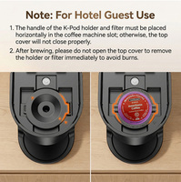 Machine à café automatique mini capsule pour la maison, machine à café électrique à dose unique, capacité de 12 onces, arrêt automatique, portable