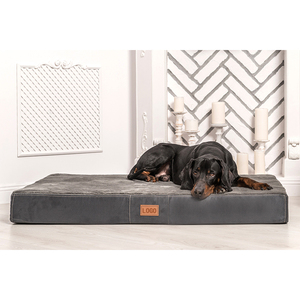 Cubierta lavable de varios estilos y forro impermeable, cama ortopédica transpirable de espuma de látex para perros - Product Image 2