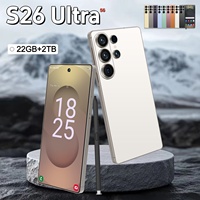 Smartphone Android 15 S26 Ultra Berkualitas Tinggi 22GB+2TB Global 5G Ponsel Murah Grosir Gaming S26 ultra Handphone